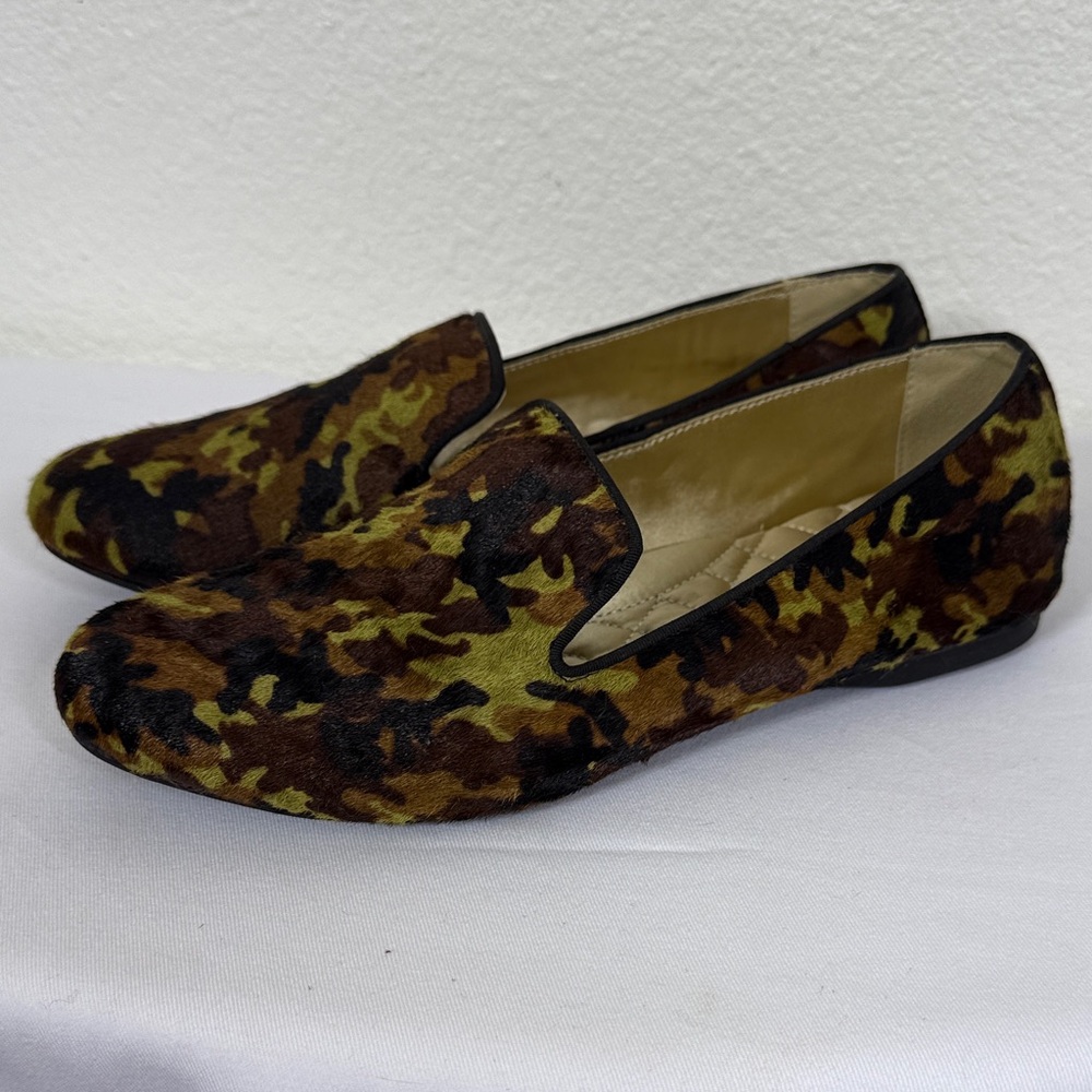 Birdies The Starling Camo Calf Hair Loafers Shoes Women’s Size 9